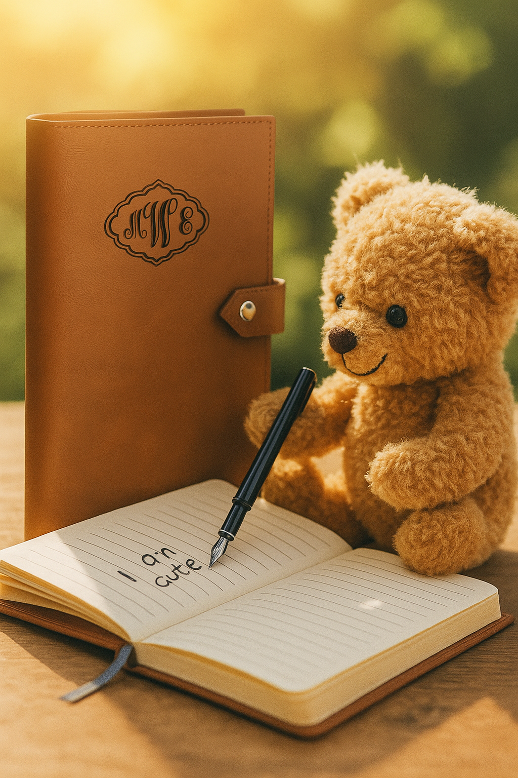Custom Leather Journal - Classic Monogram