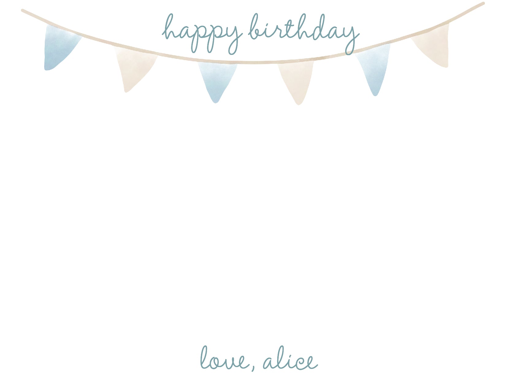 Custom Birthday Card (pack of 30) - Alice