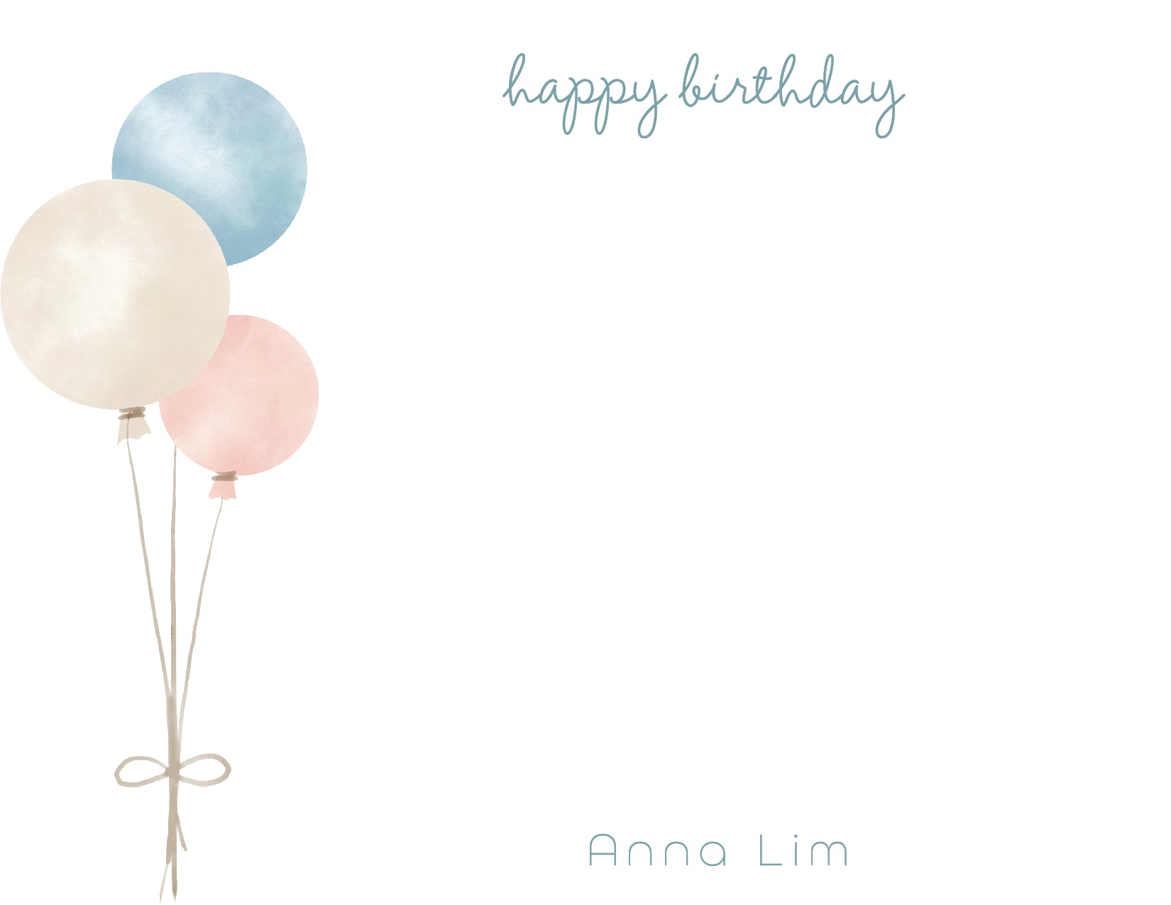 Custom Birthday Card (pack of 30) - Anna