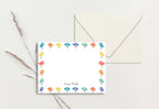 Custom Note Card (pack of 30) - Bird Pattern