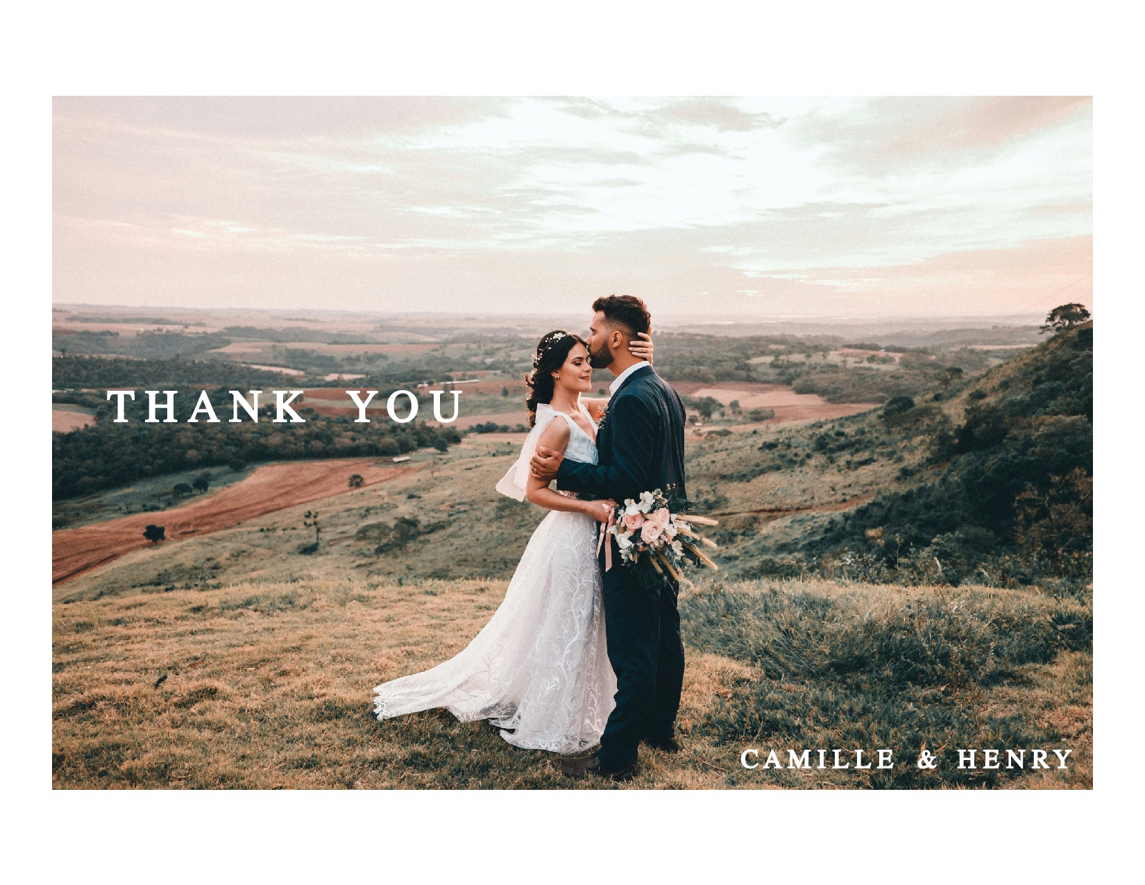 Custom Thank You Card (pack of 30) - Camille