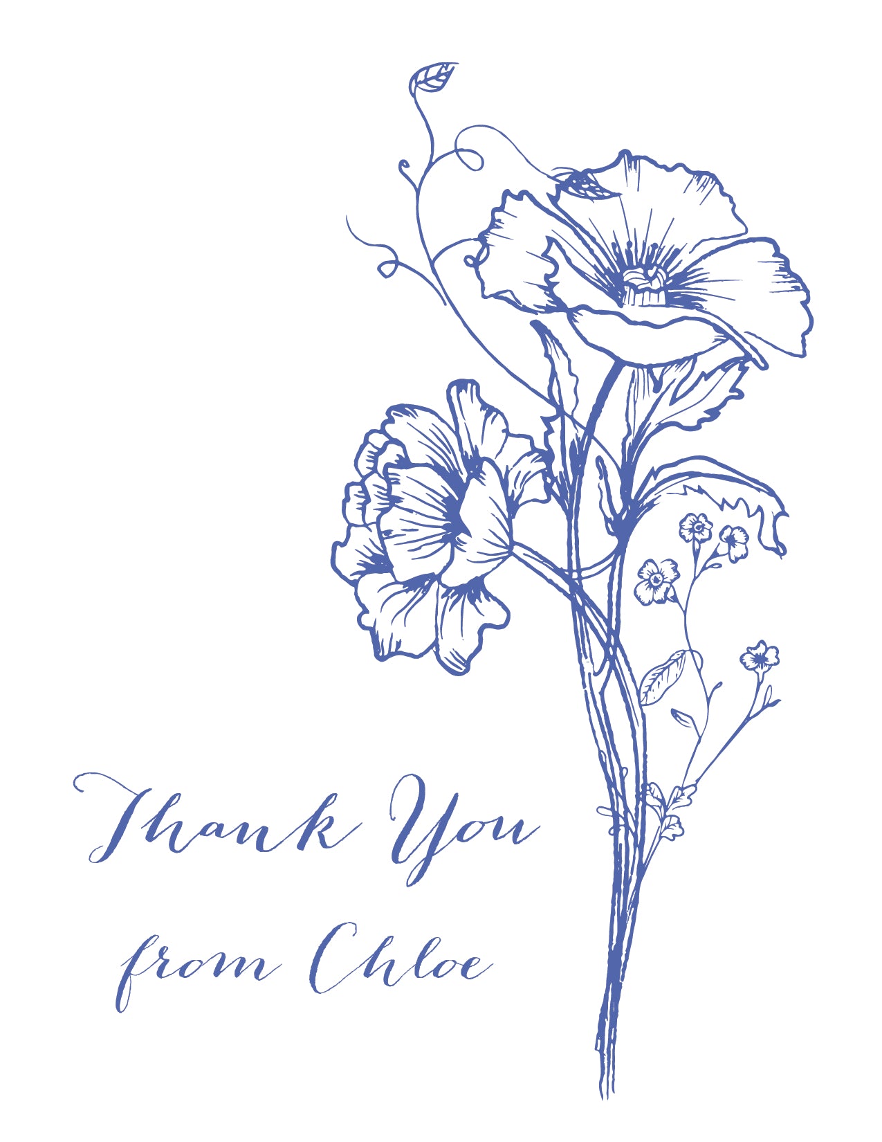 Custom Thank You Card (pack of 30) - Chloe