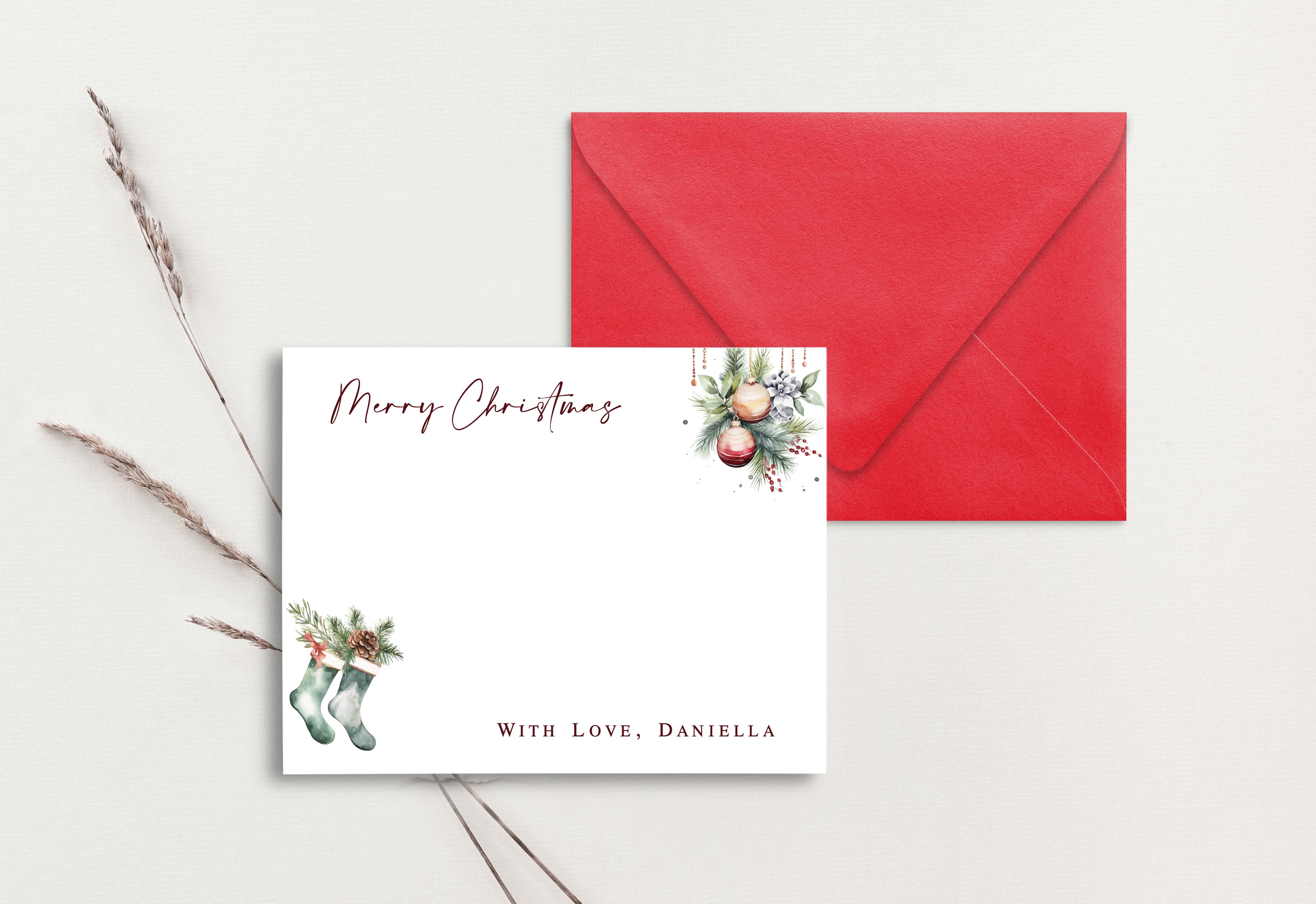 Custom Christmas Card (pack of 30) - Daniella