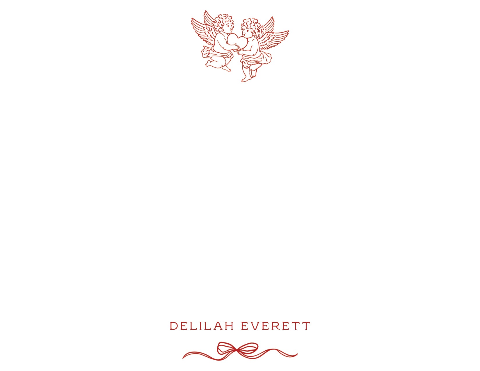 Custom Note Card (pack of 30) - Cherubs