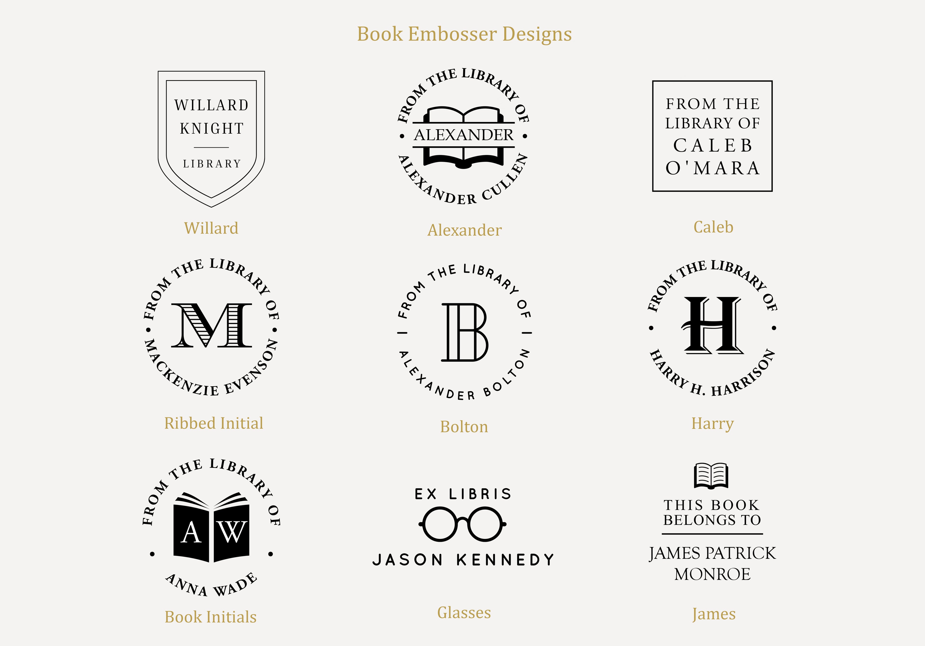 The Gentleman's Library (Book Embosser + Journal)
