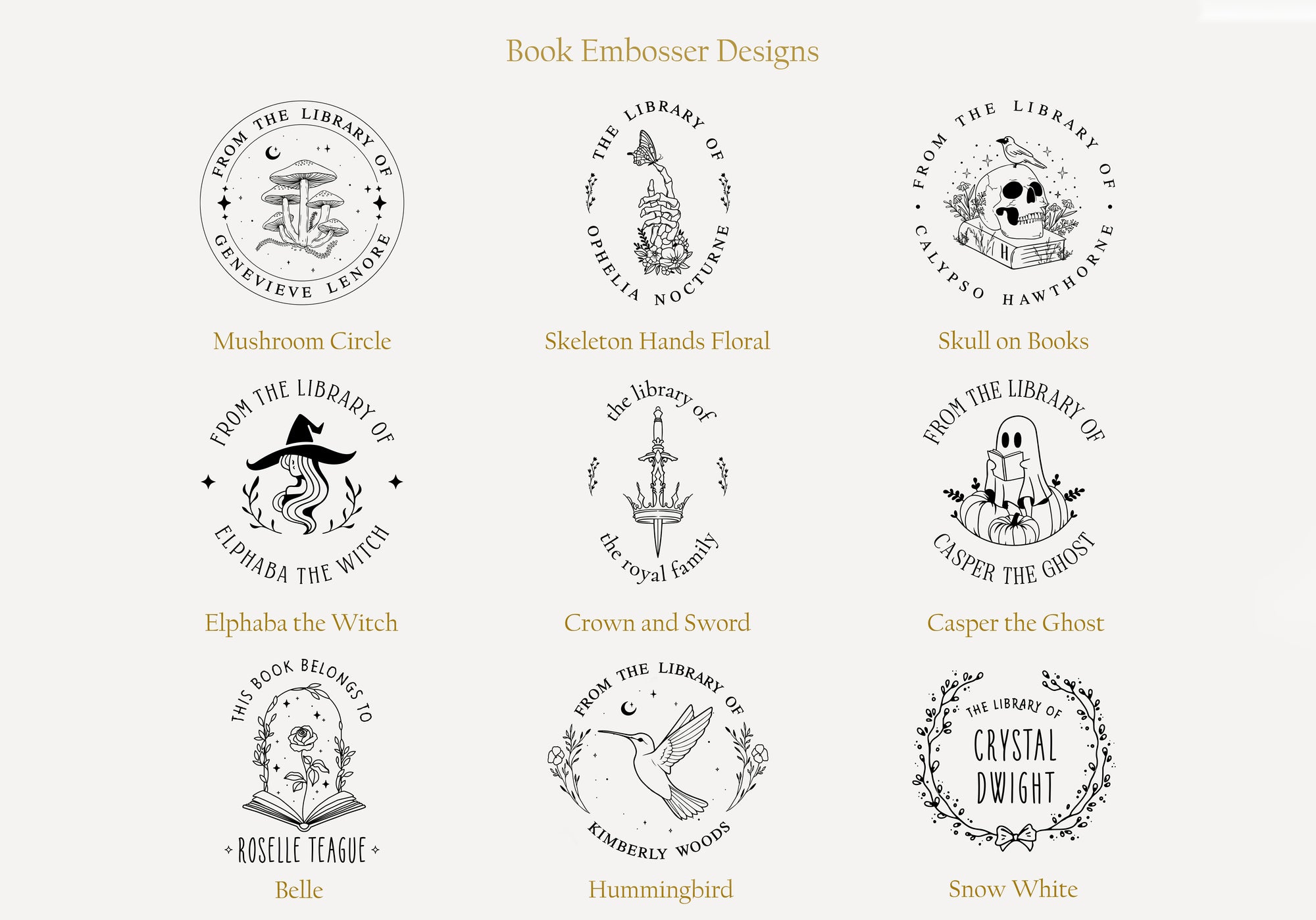 The Bibliophile (Book Embosser + Journal)