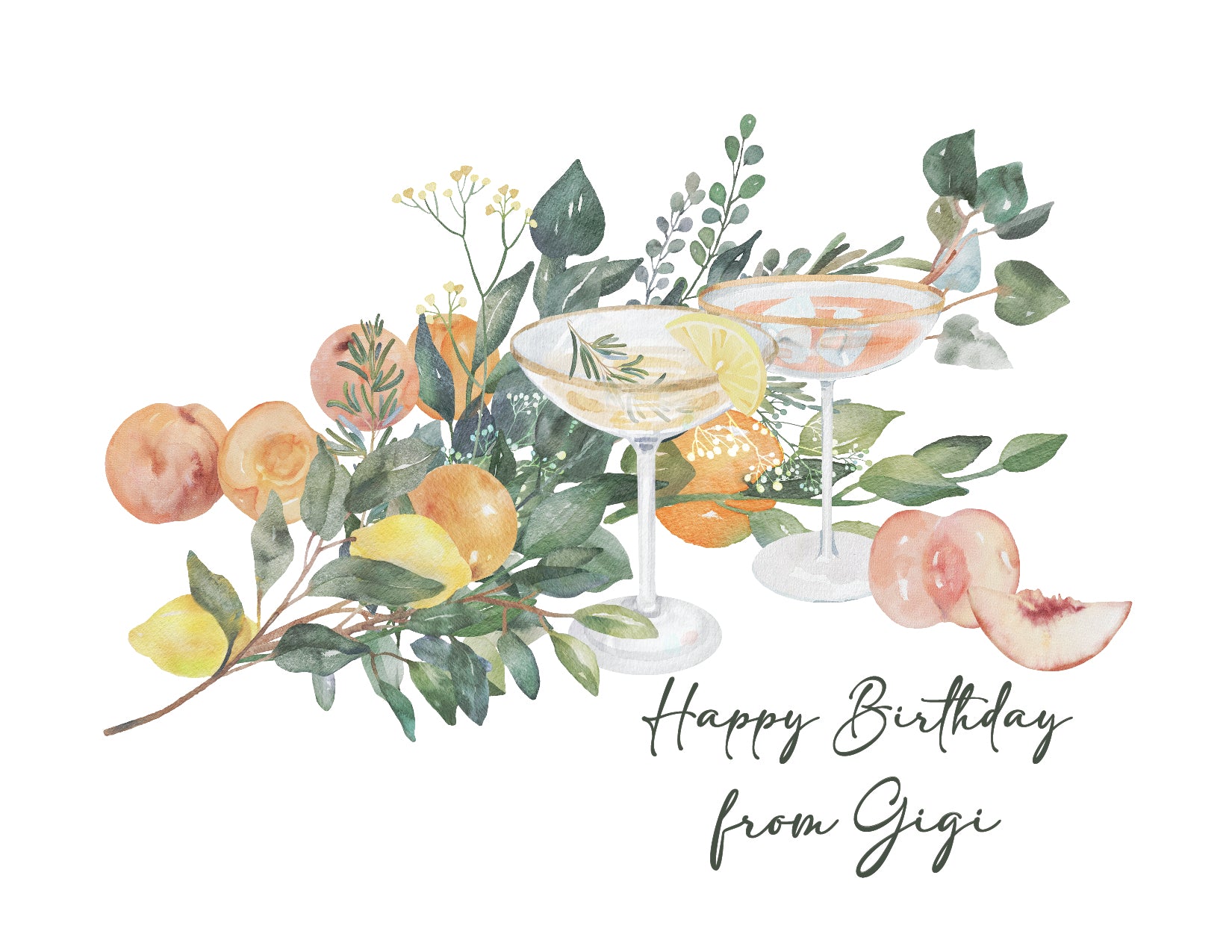 Custom Birthday Card (pack of 30) - Gigi Martinis