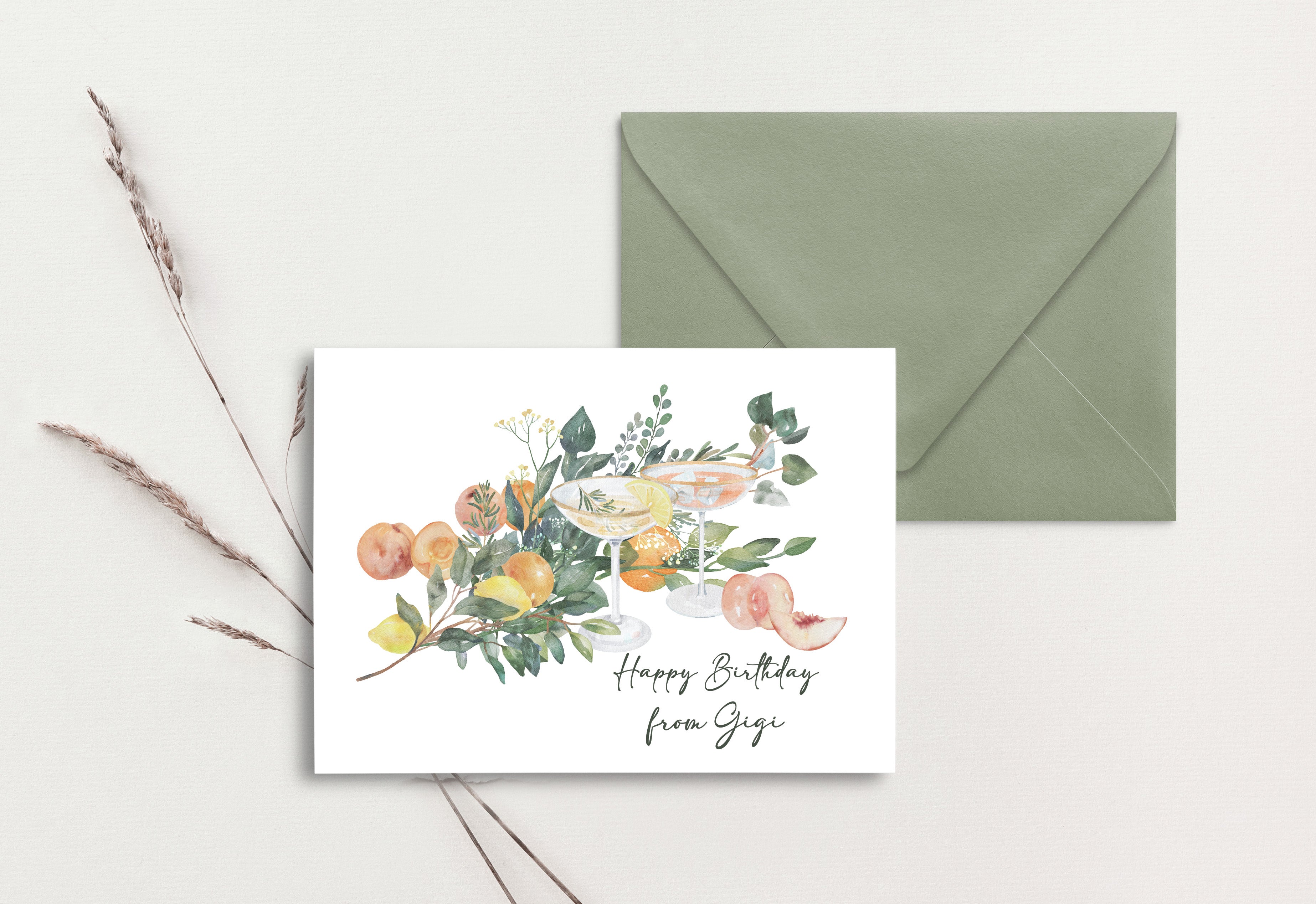 Custom Birthday Card (pack of 30) - Gigi Martinis