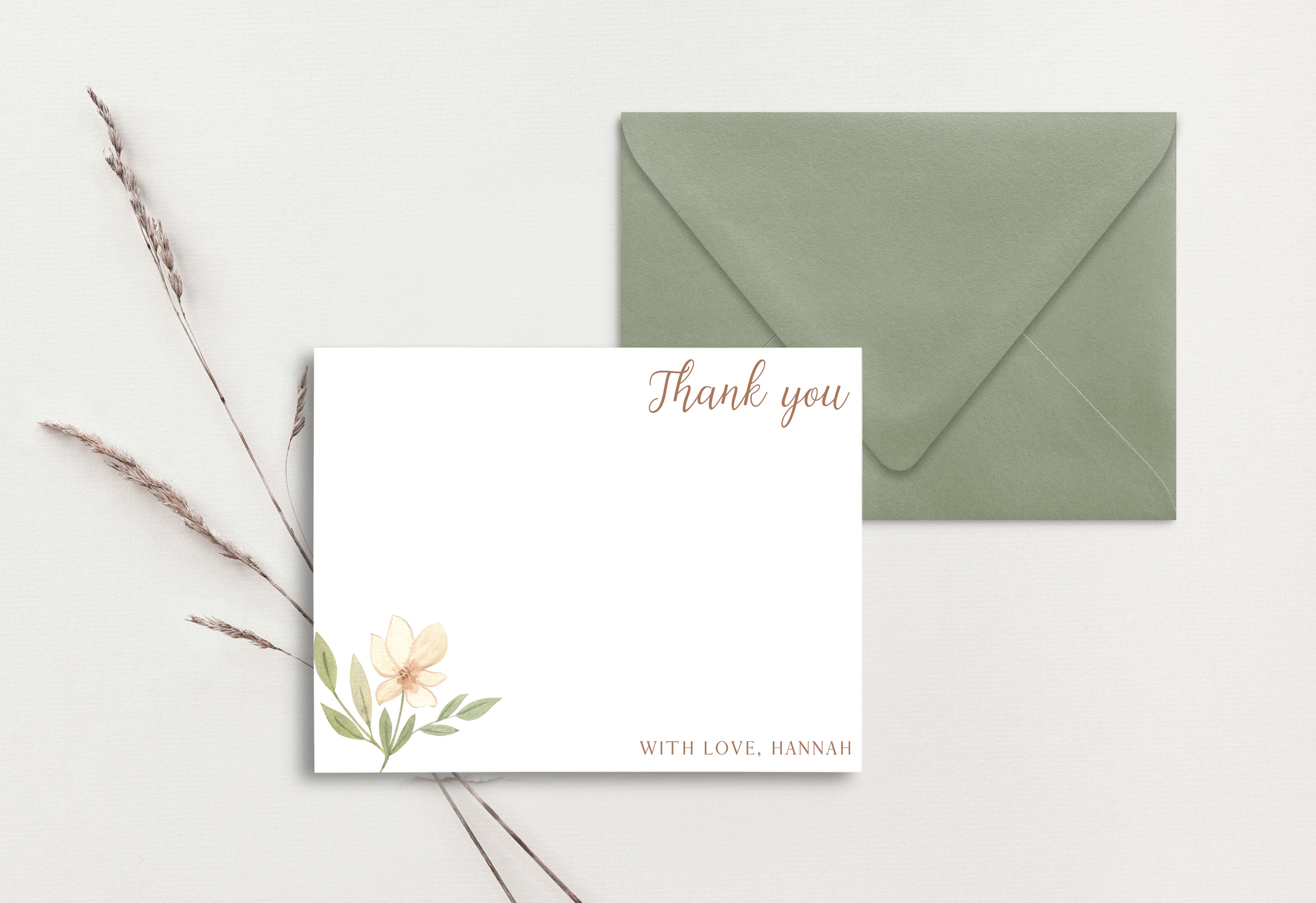 Custom Thank You Card (pack of 30) - Hannah