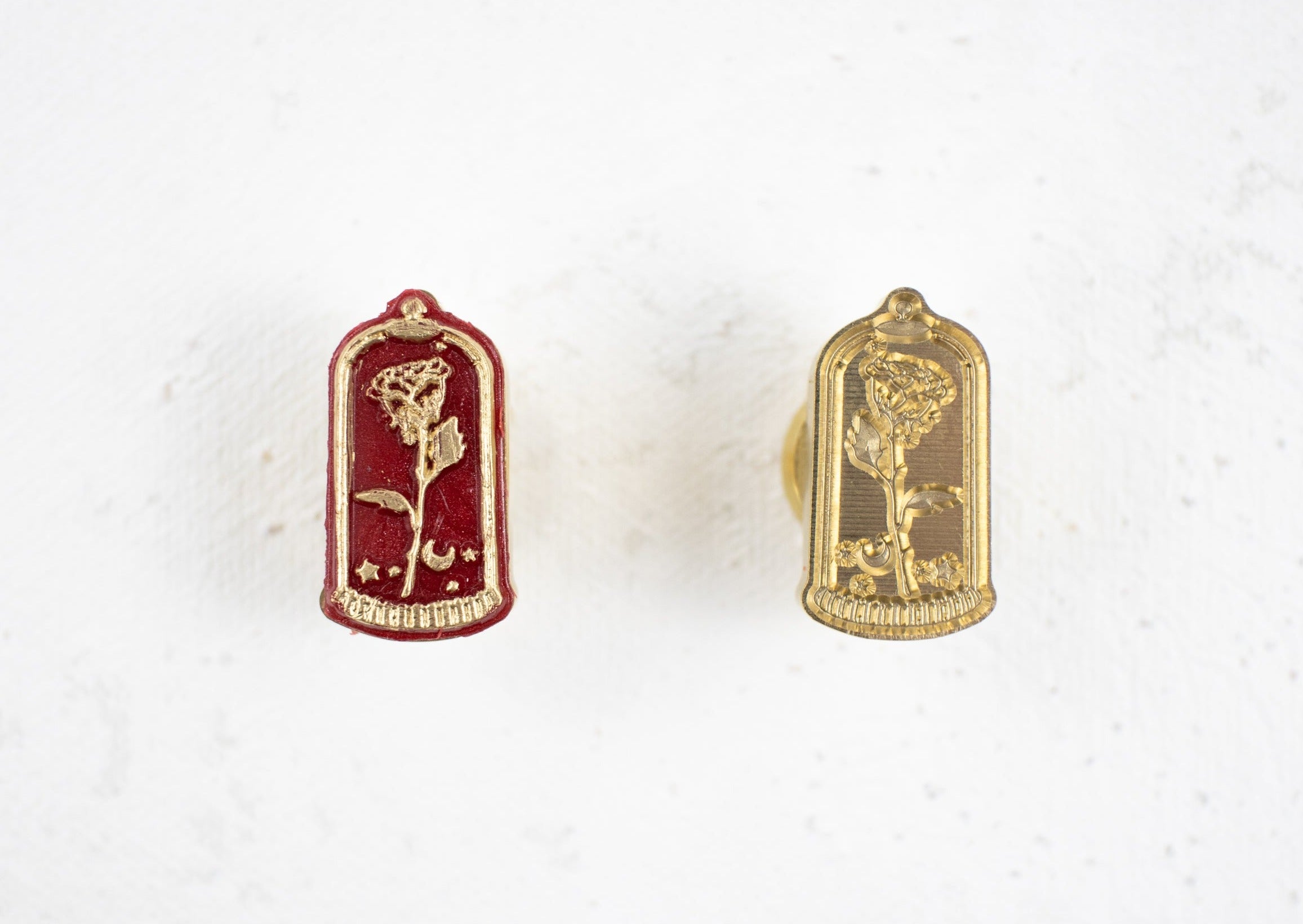 Wax Stamp - Rose in Glass