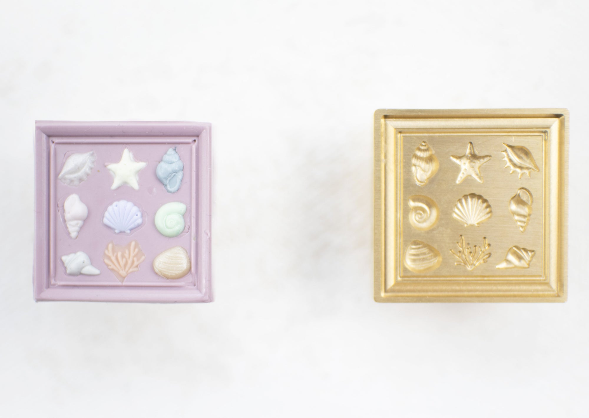 Wax Stamp - Seashell Frame