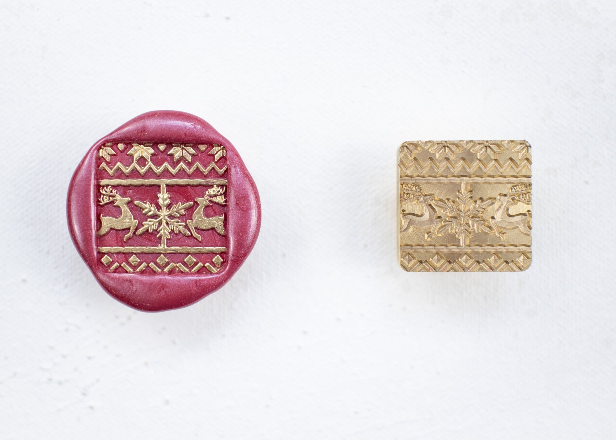Wax Stamp - Reindeer Square