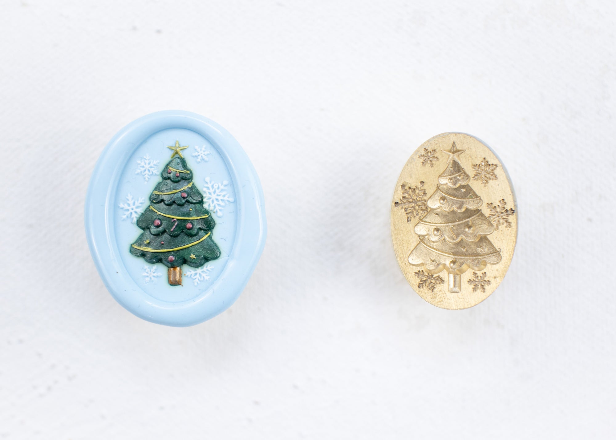 Wax Stamp - Snowy Christmas Tree