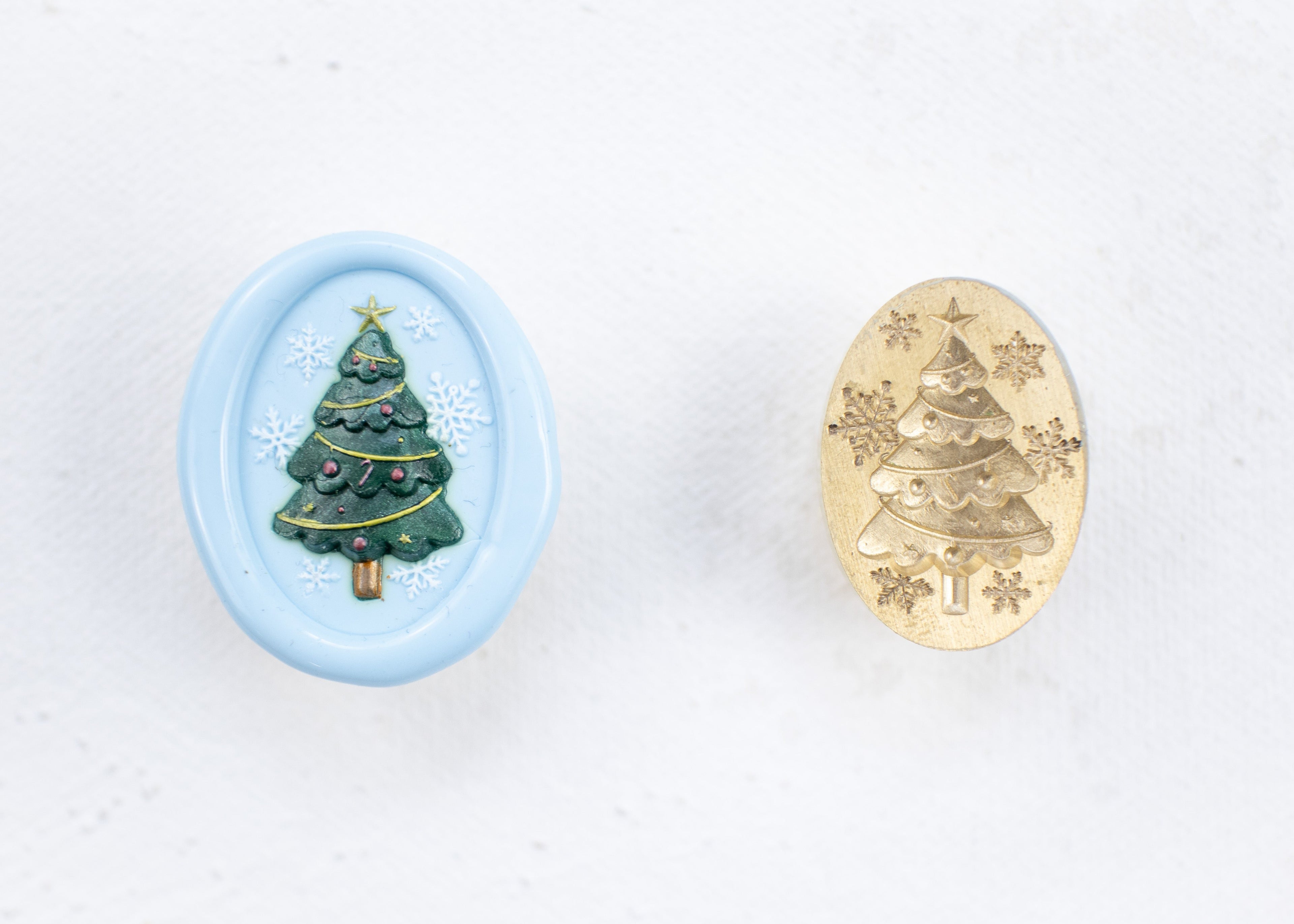 Wax Stamp - Snowy Christmas Tree