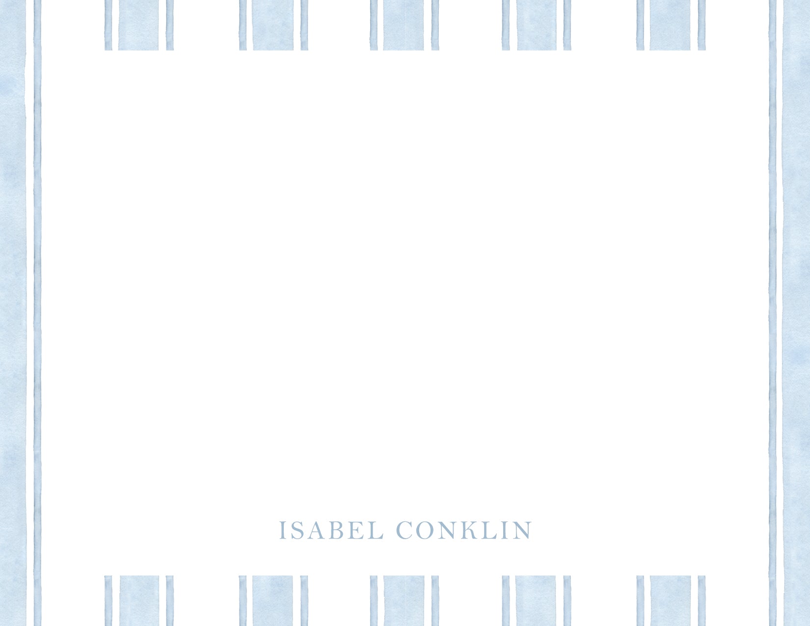 Custom Note Card (pack of 30) - Isabel