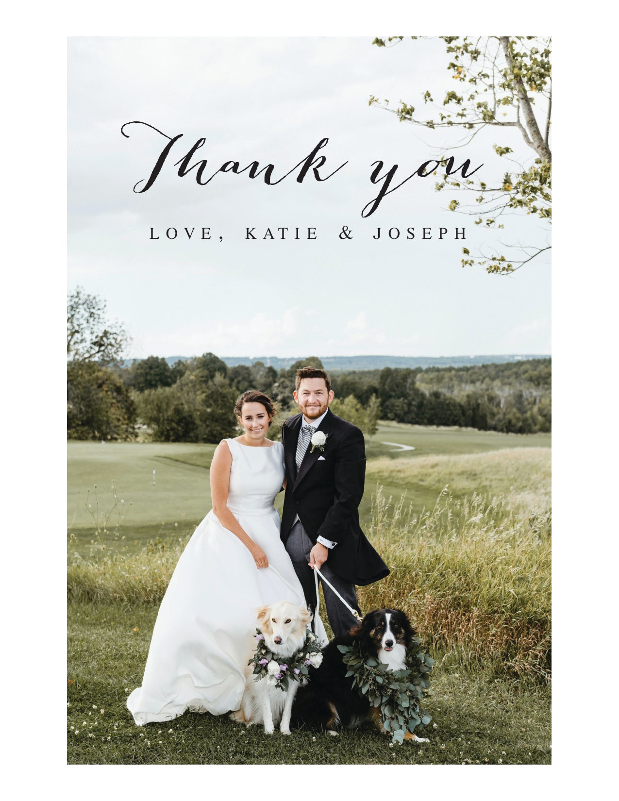 Custom Thank You Card (pack of 30) - Katie & Joseph
