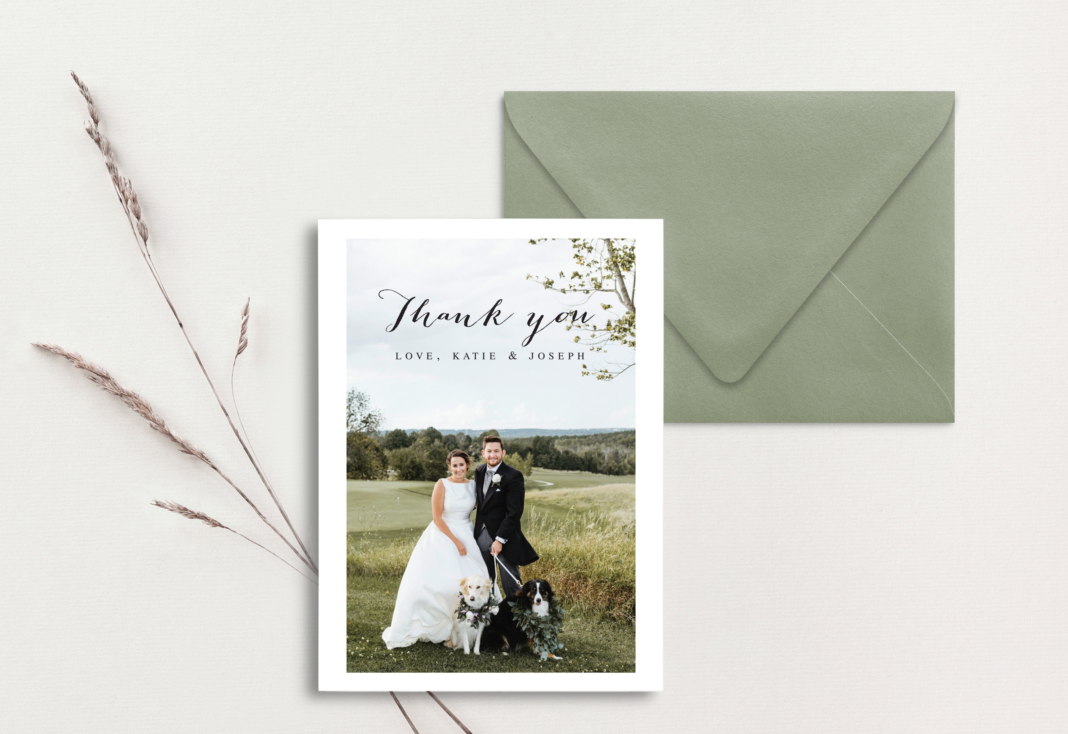 Custom Thank You Card (pack of 30) - Katie & Joseph