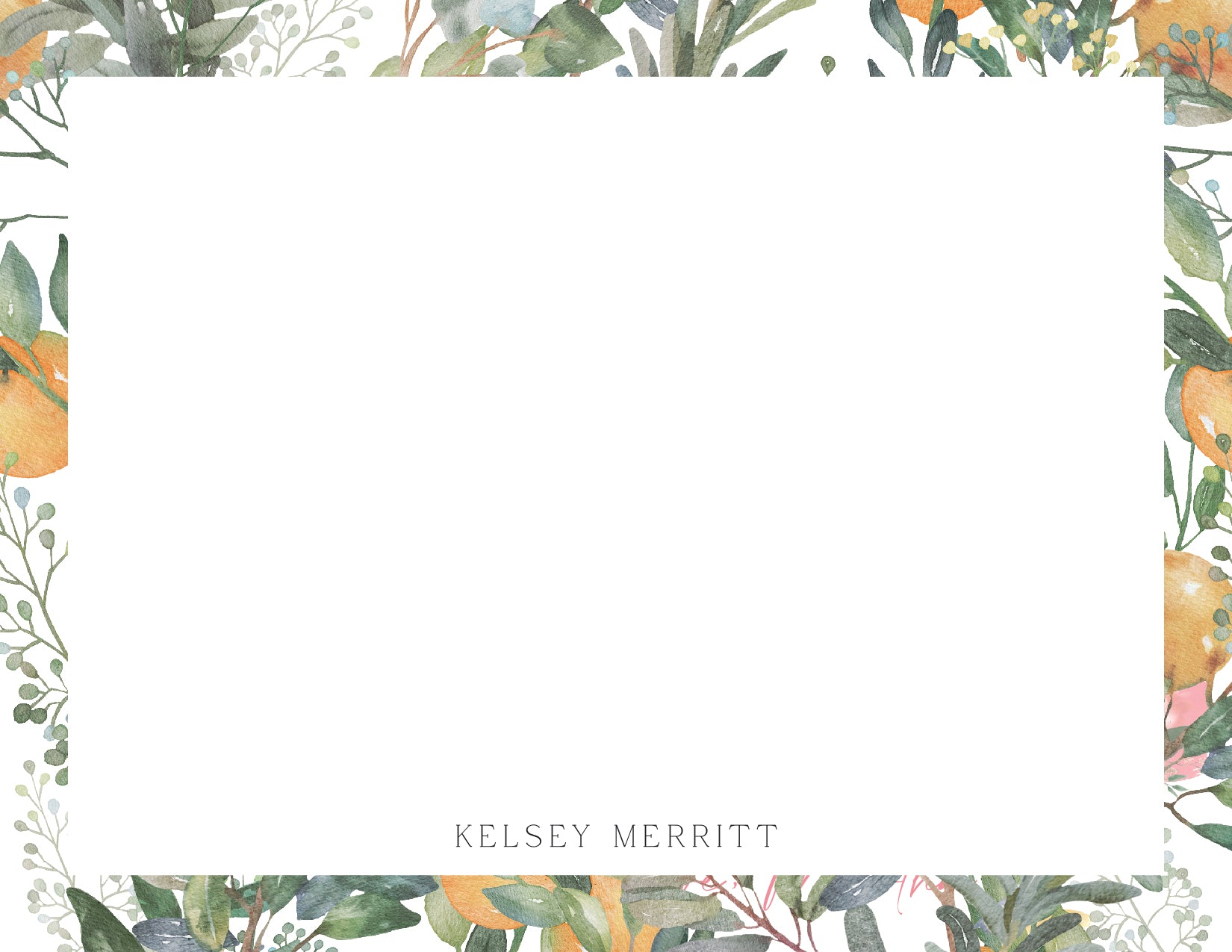 Custom Note Card (pack of 30) - Kelsey