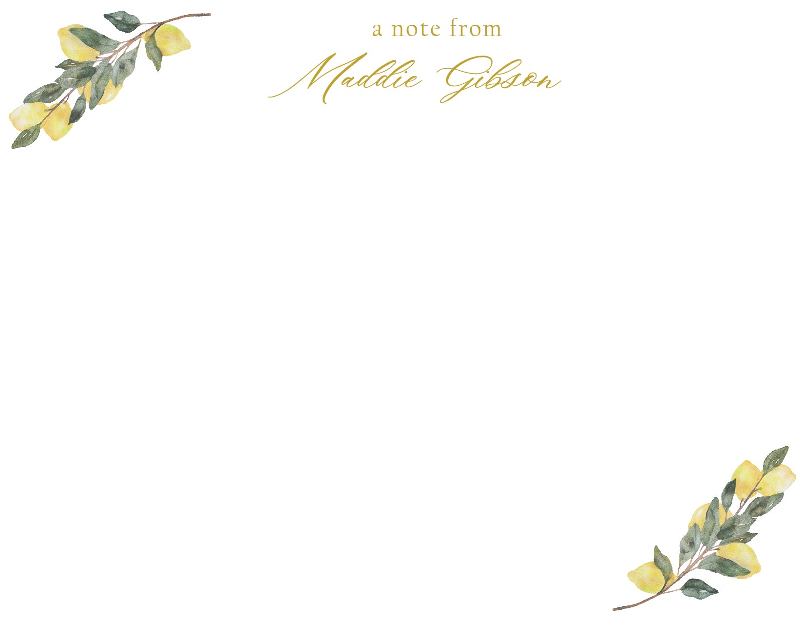 Custom Note Card (pack of 30) - Maddie Lemons