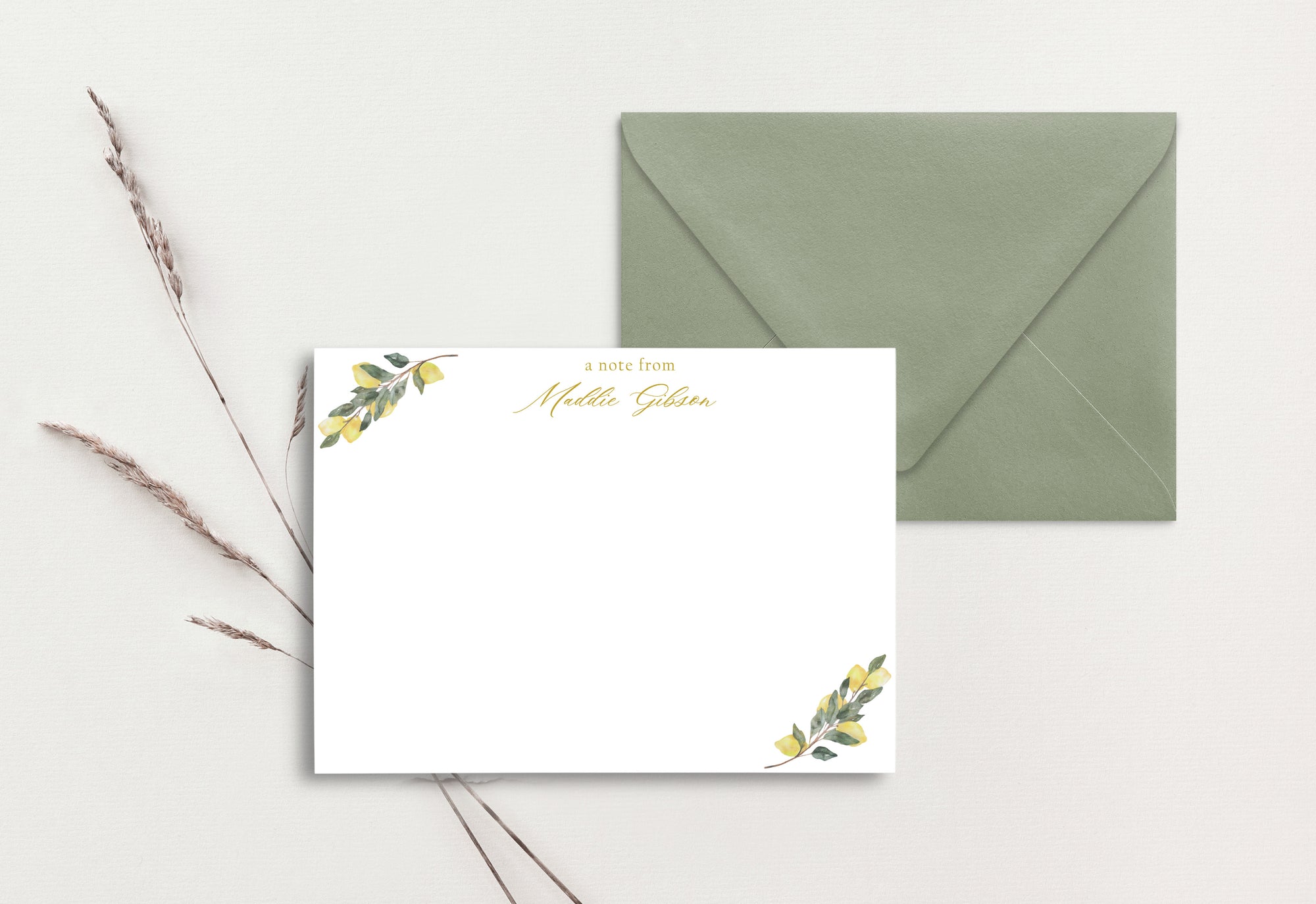 Custom Note Card (pack of 30) - Maddie Lemons