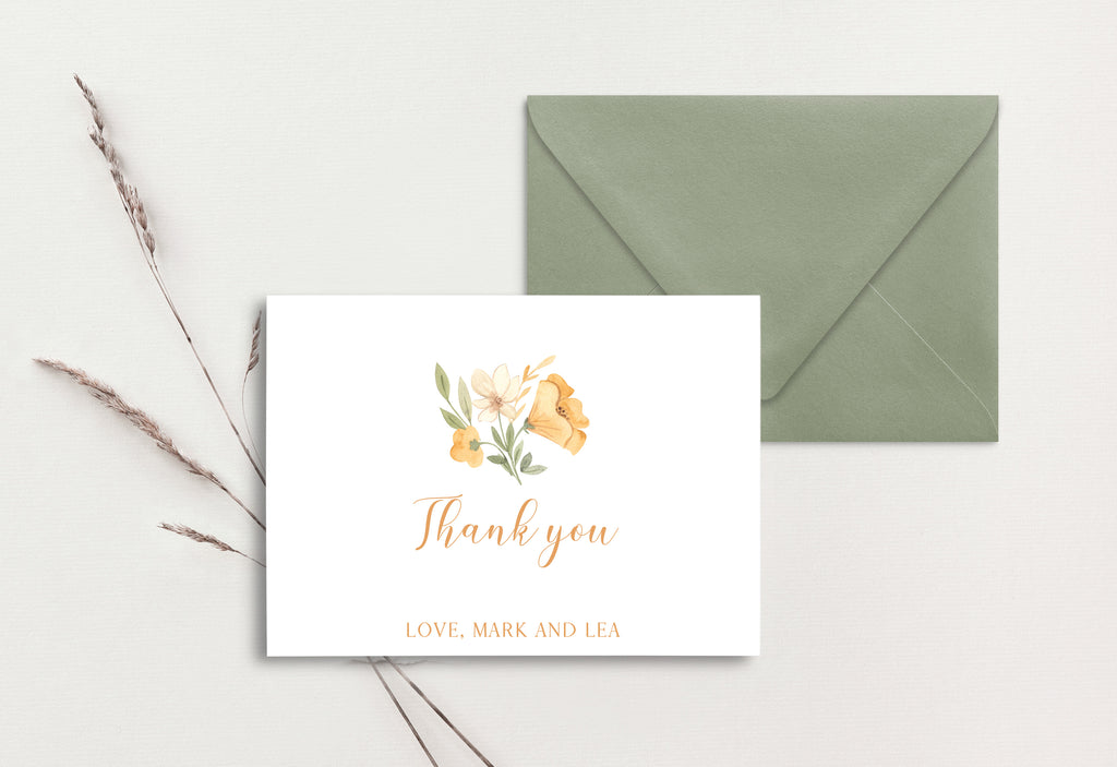 Custom Thank You Card (pack of 30) - Mark & Lea