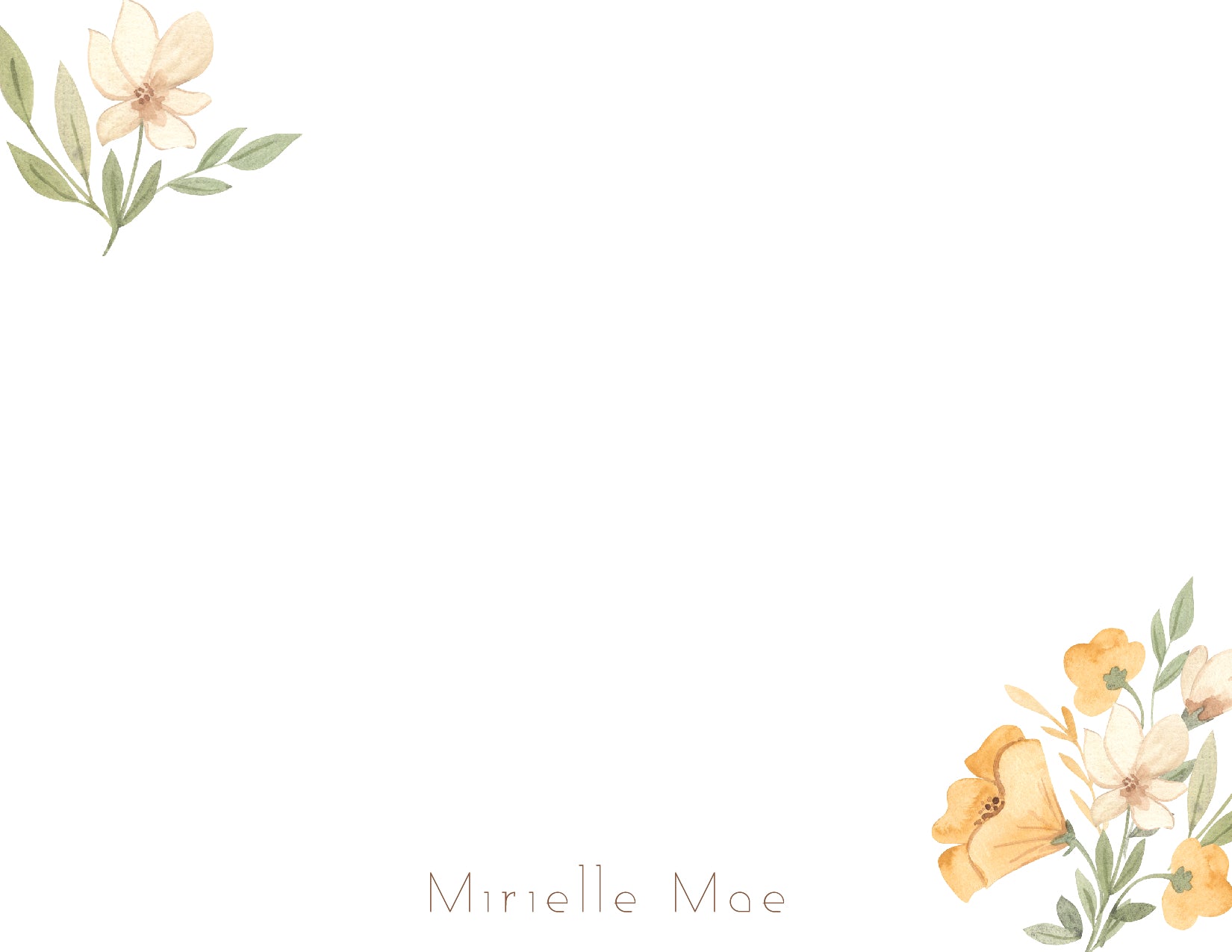 Custom Note Card (pack of 30) - Mirielle