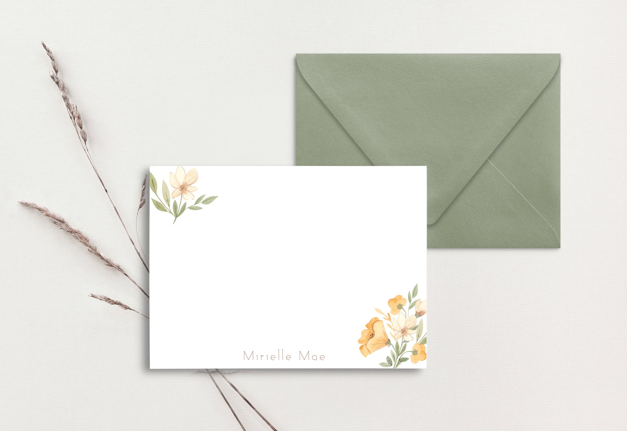 Custom Note Card (pack of 30) - Mirielle