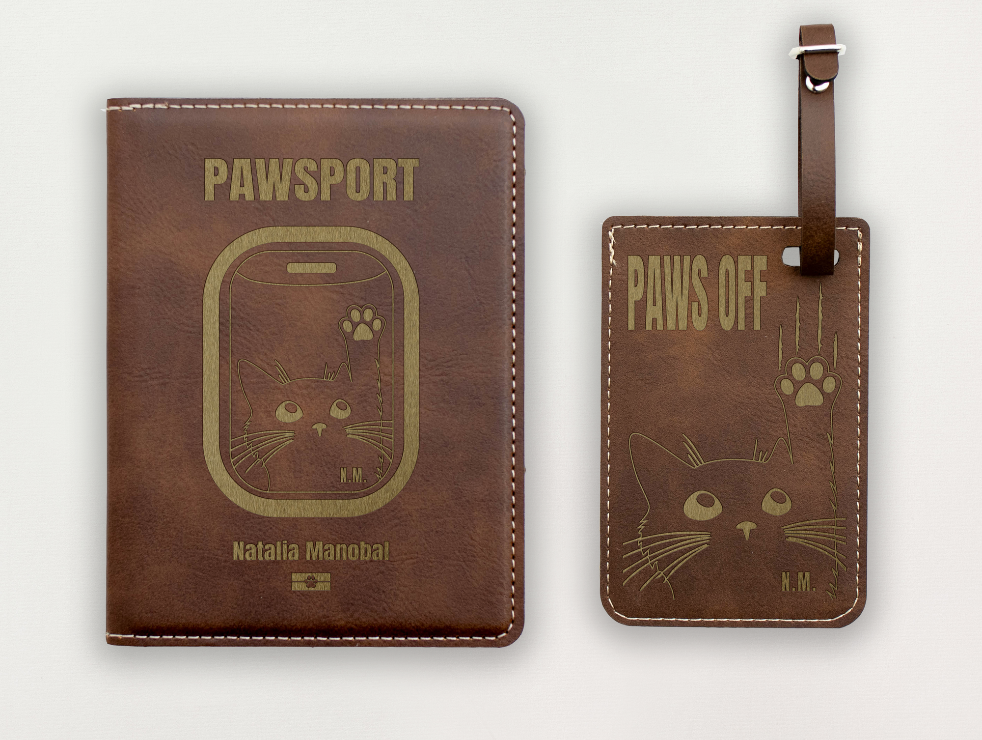 Luggage Tag - Cat's Paw
