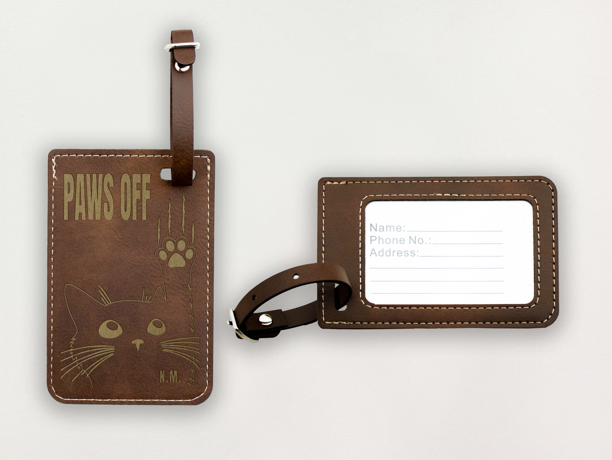 Luggage Tag - Cat's Paw