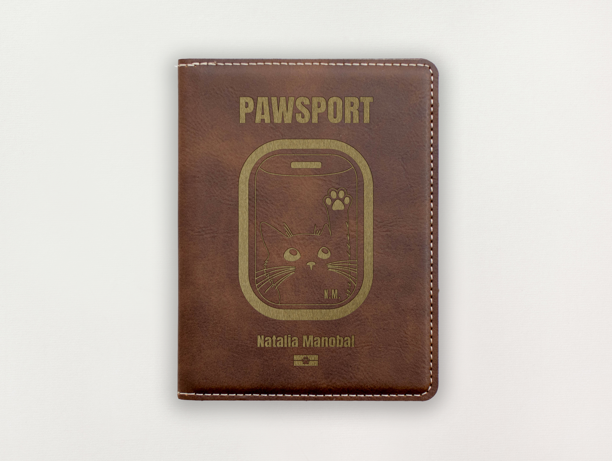 Passport Holder - Cat's Paw