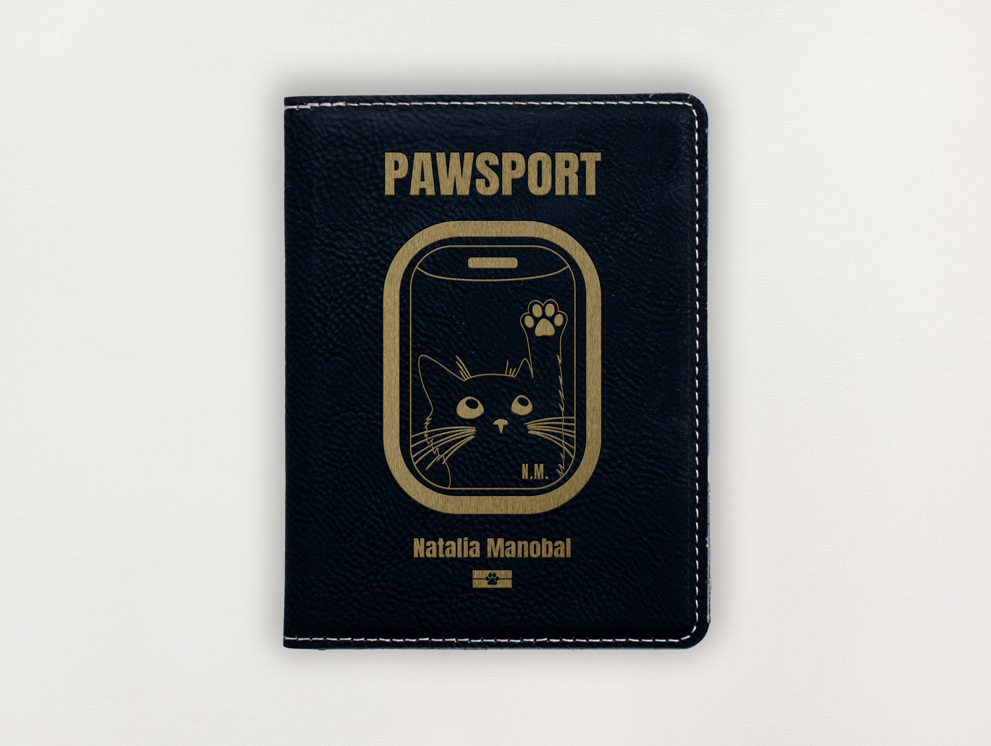 Passport Holder - Cat's Paw