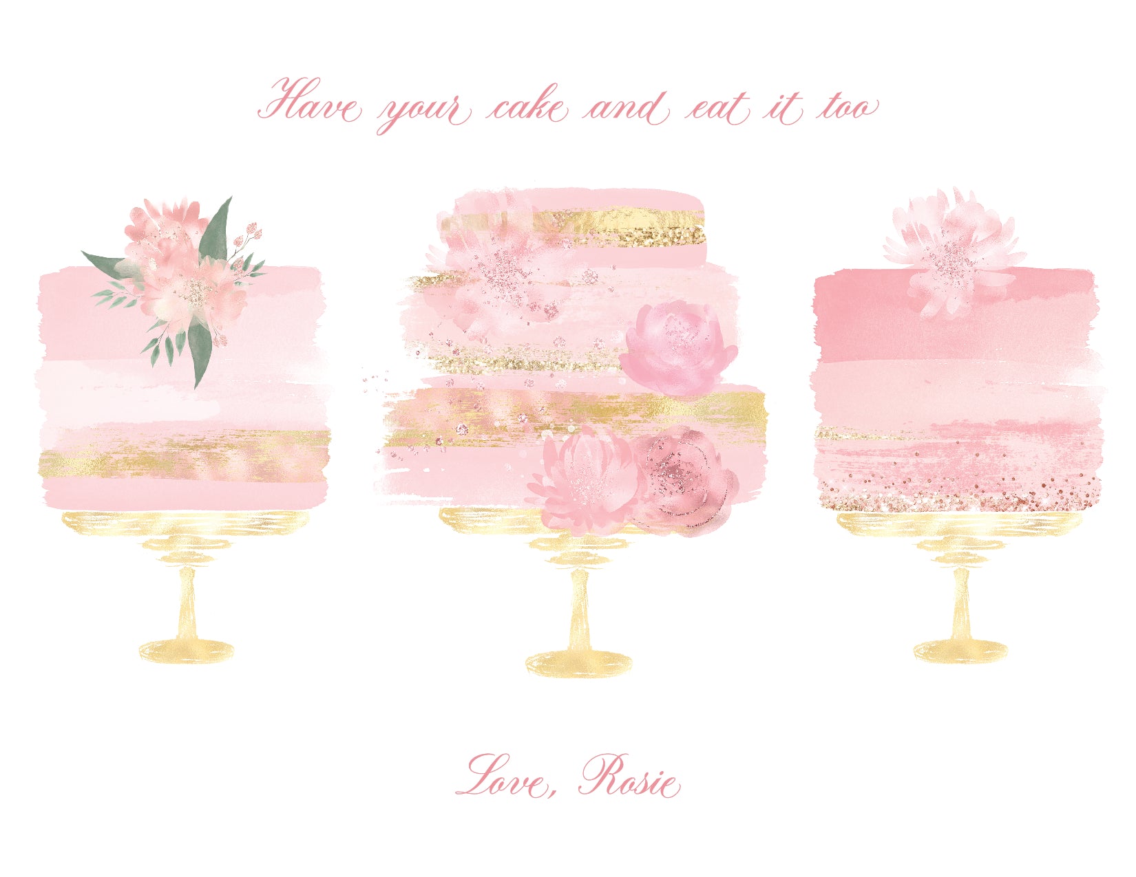 Custom Birthday Card (pack of 30) - Rosie