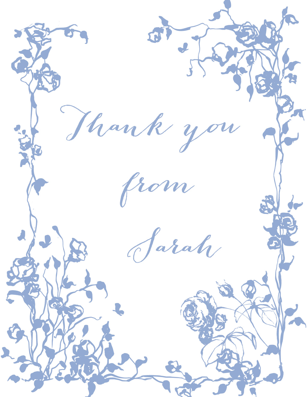 Custom Thank You Card (pack of 30) - Sarah