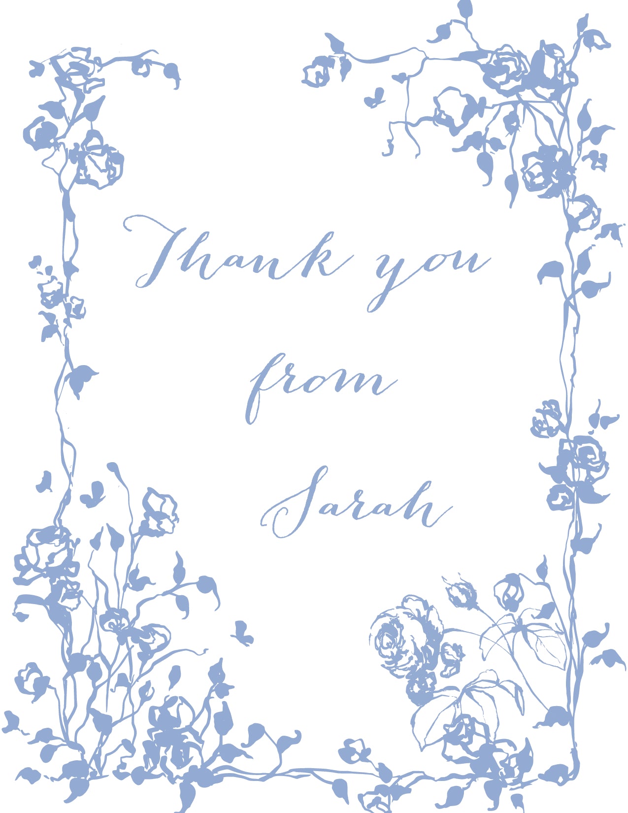 Custom Thank You Card (pack of 30) - Sarah