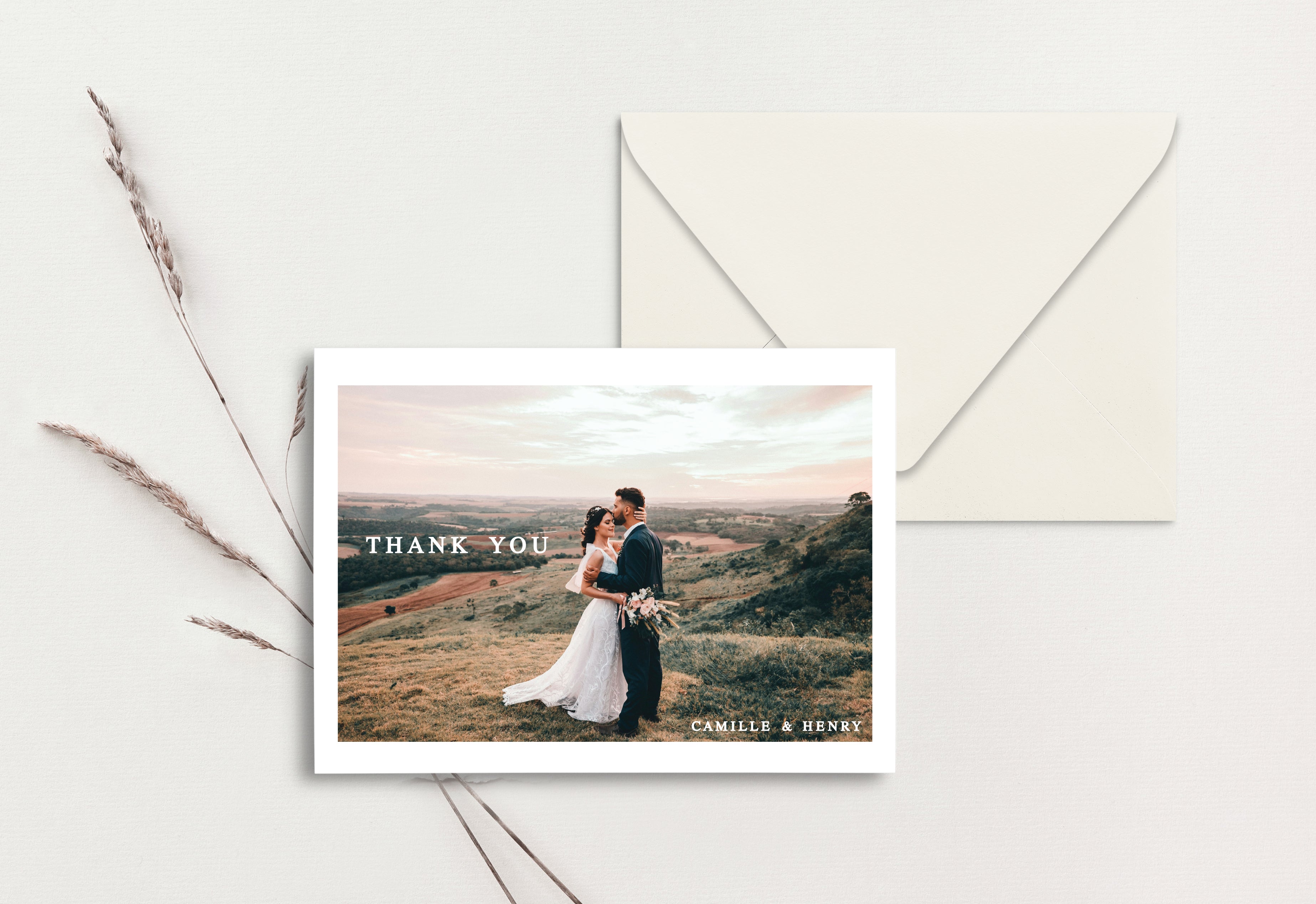 Custom Thank You Card (pack of 30) - Camille