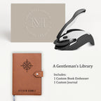 The Gentleman's Library (Book Embosser + Journal)