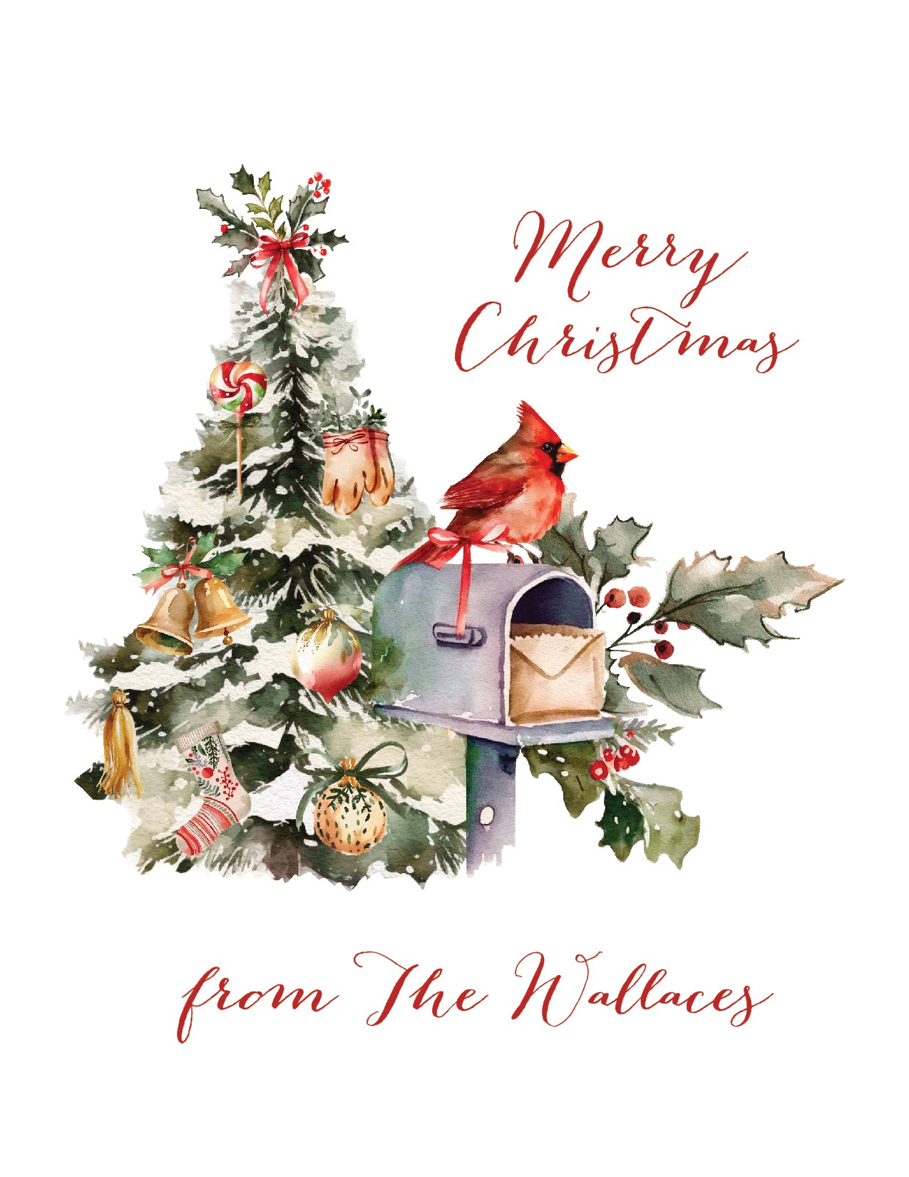 Custom Christmas Card (pack of 30) - Wallaces