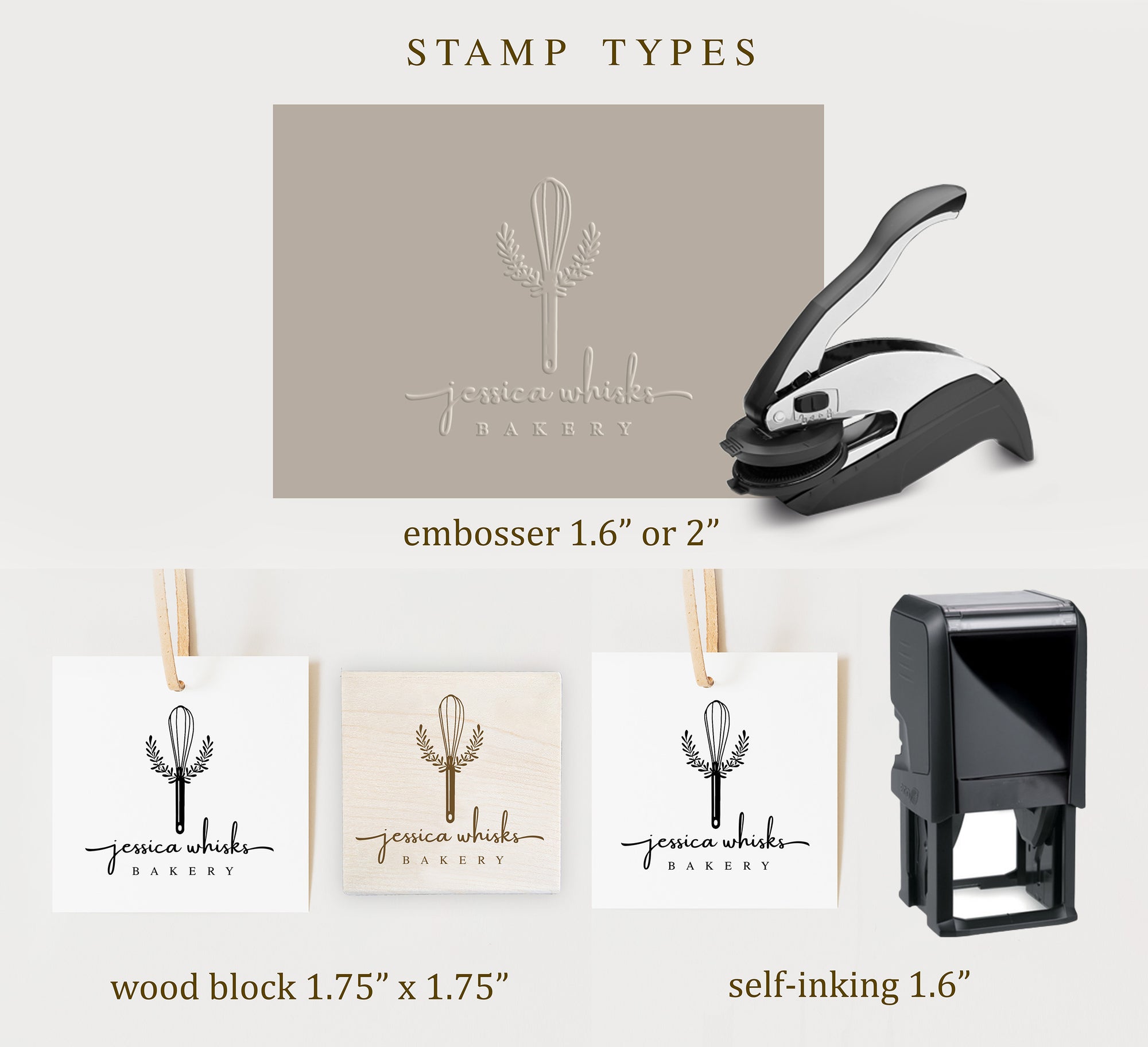 Embosser - Whisk Bakery Logo