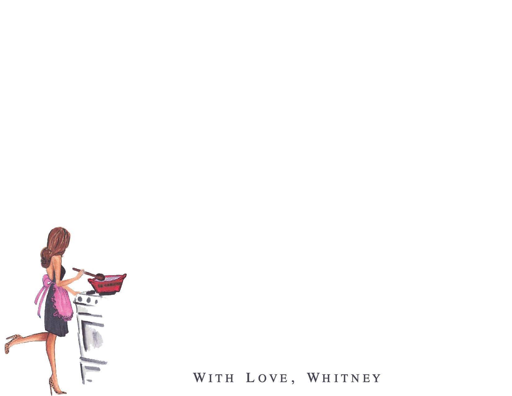 Custom Note Card (pack of 30) - Whitney