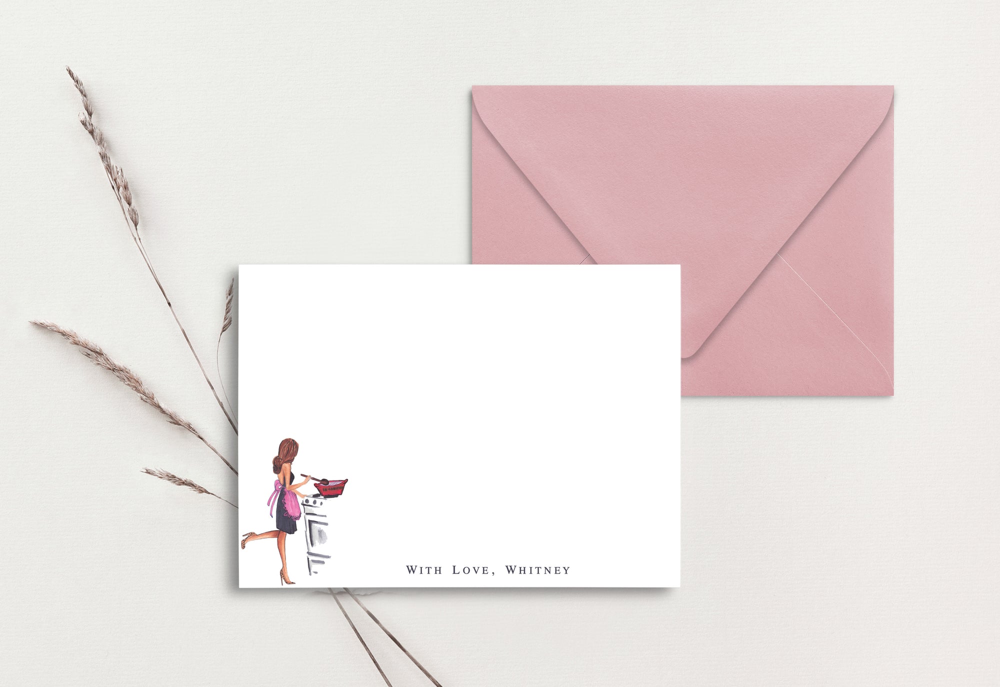 Custom Note Card (pack of 30) - Whitney