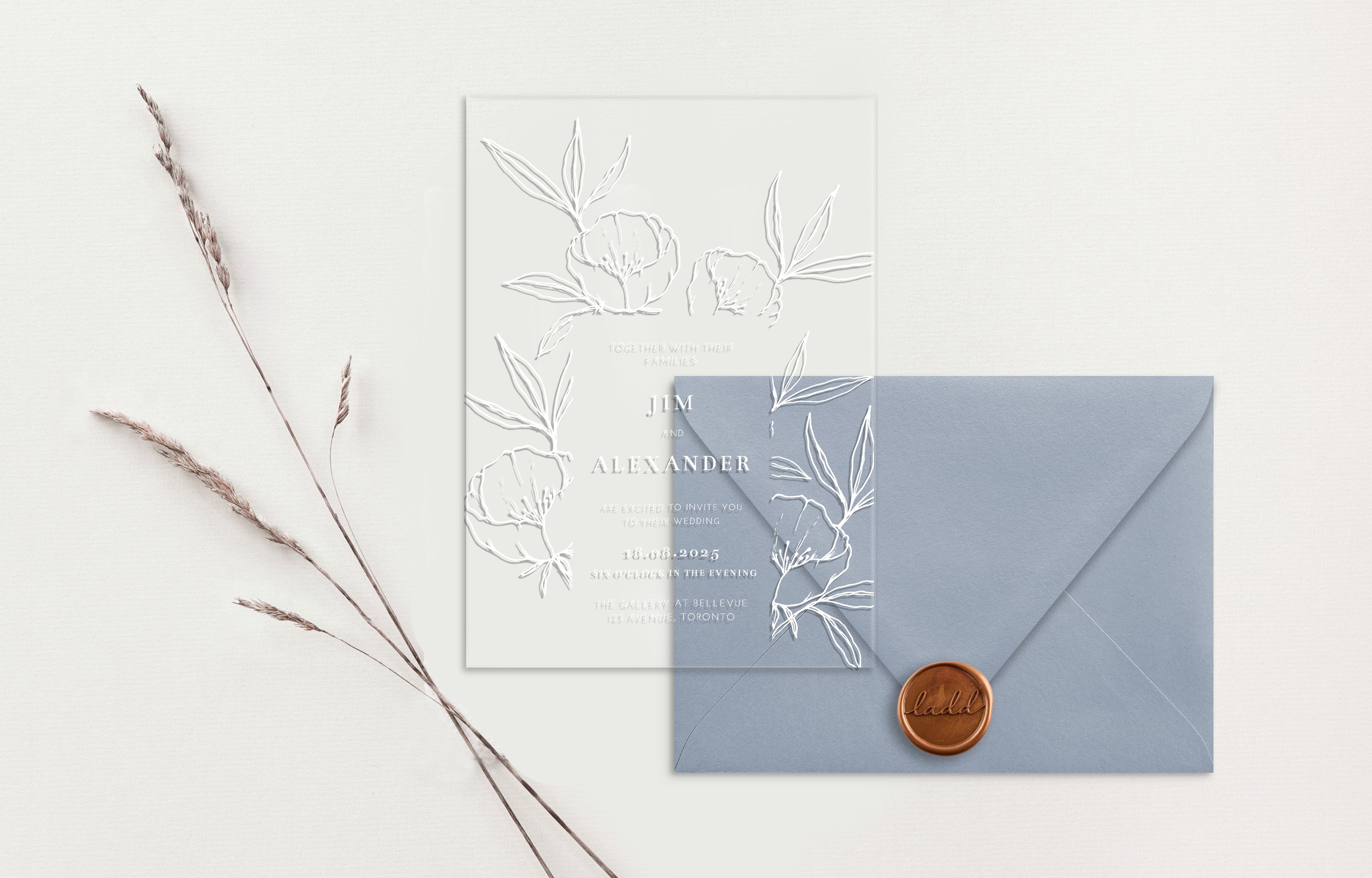 Alexander Acrylic Wedding Invitations