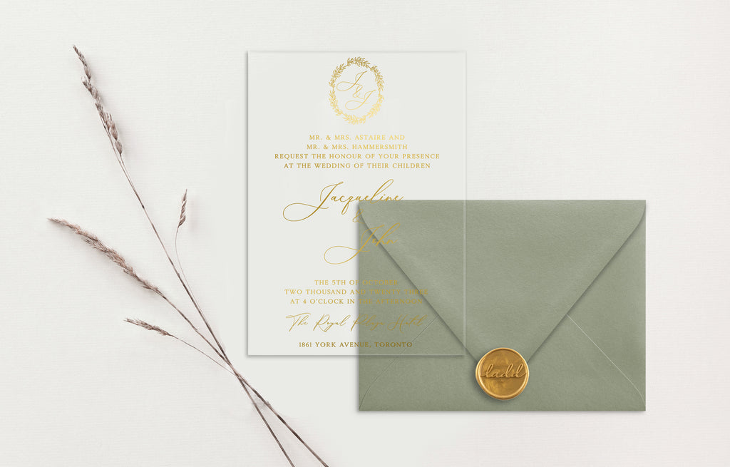 Jacqueline Acrylic Wedding Invitations