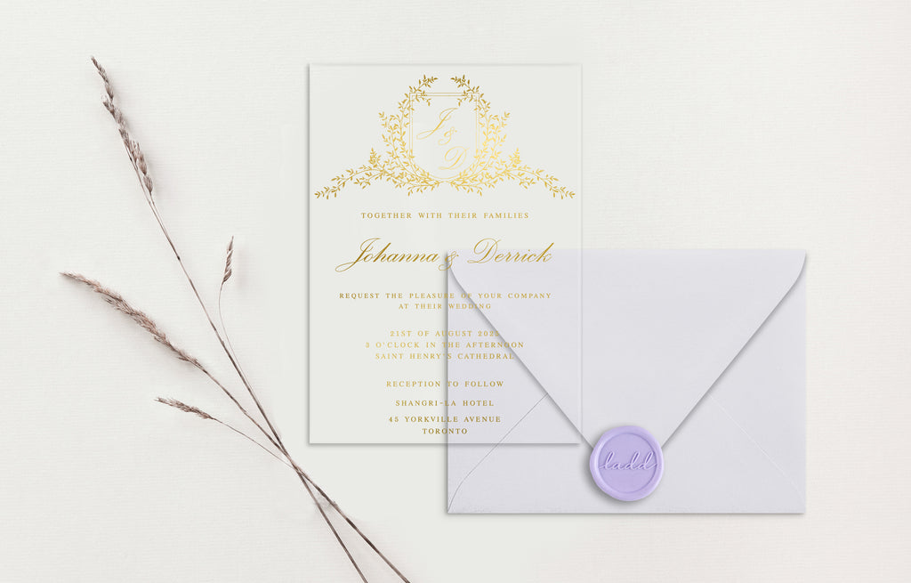 Johanna Acrylic Wedding Invitations