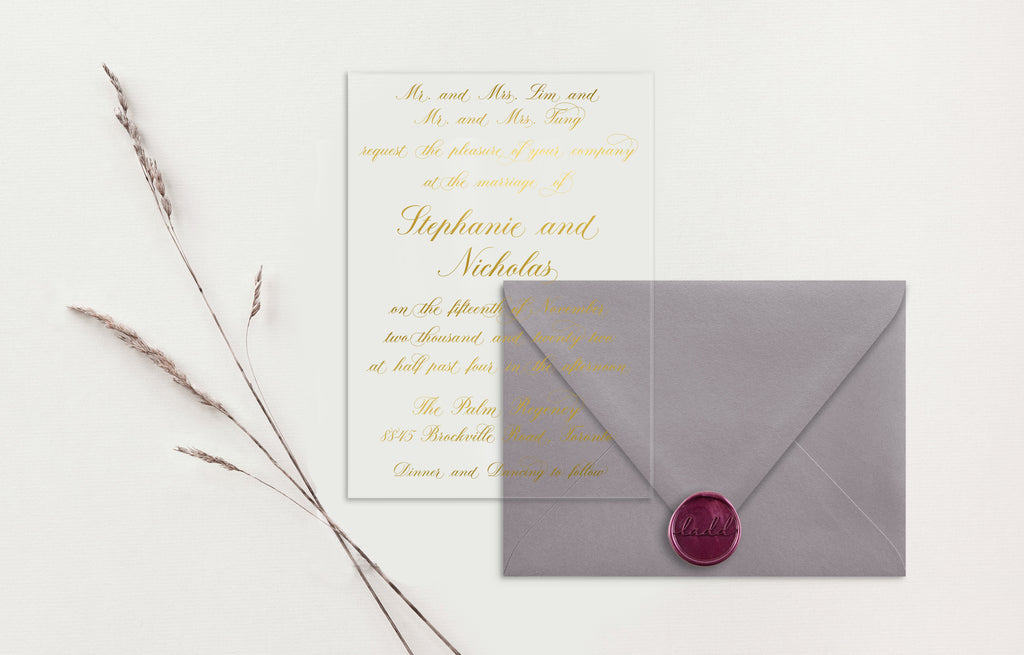 Stephanie Acrylic Wedding Invitations