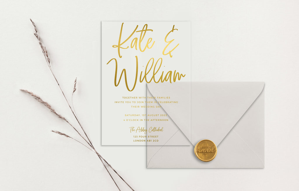 Kate Acrylic Wedding Invitations