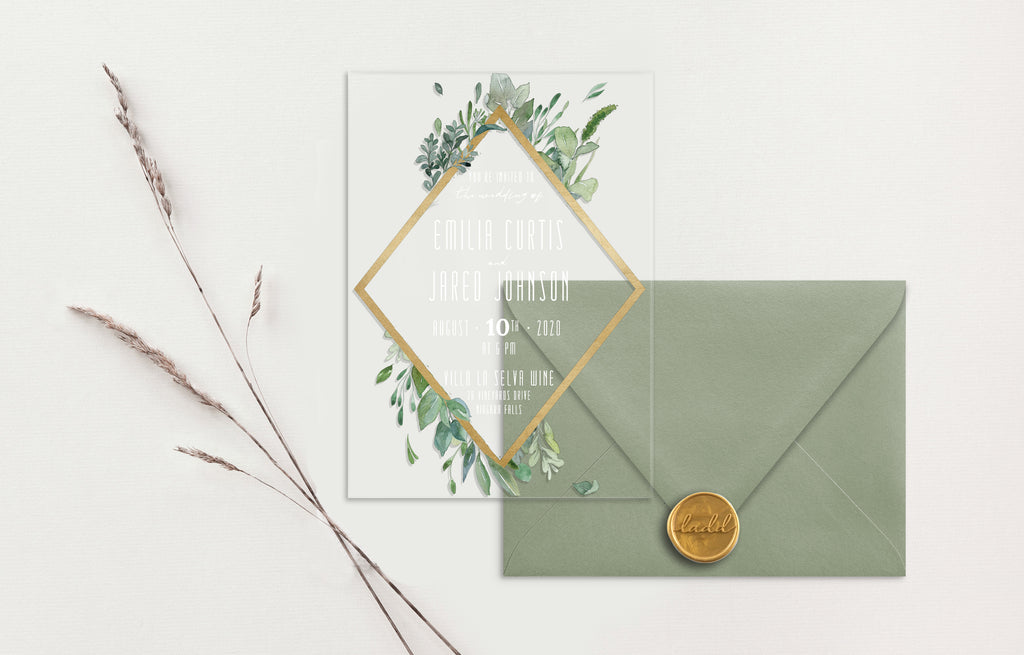 Emilia Acrylic Wedding Invitations