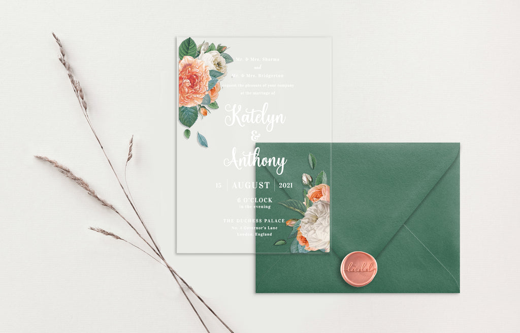 Katelyn Acrylic Wedding Invitations