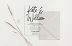 Kate Acrylic Wedding Invitations