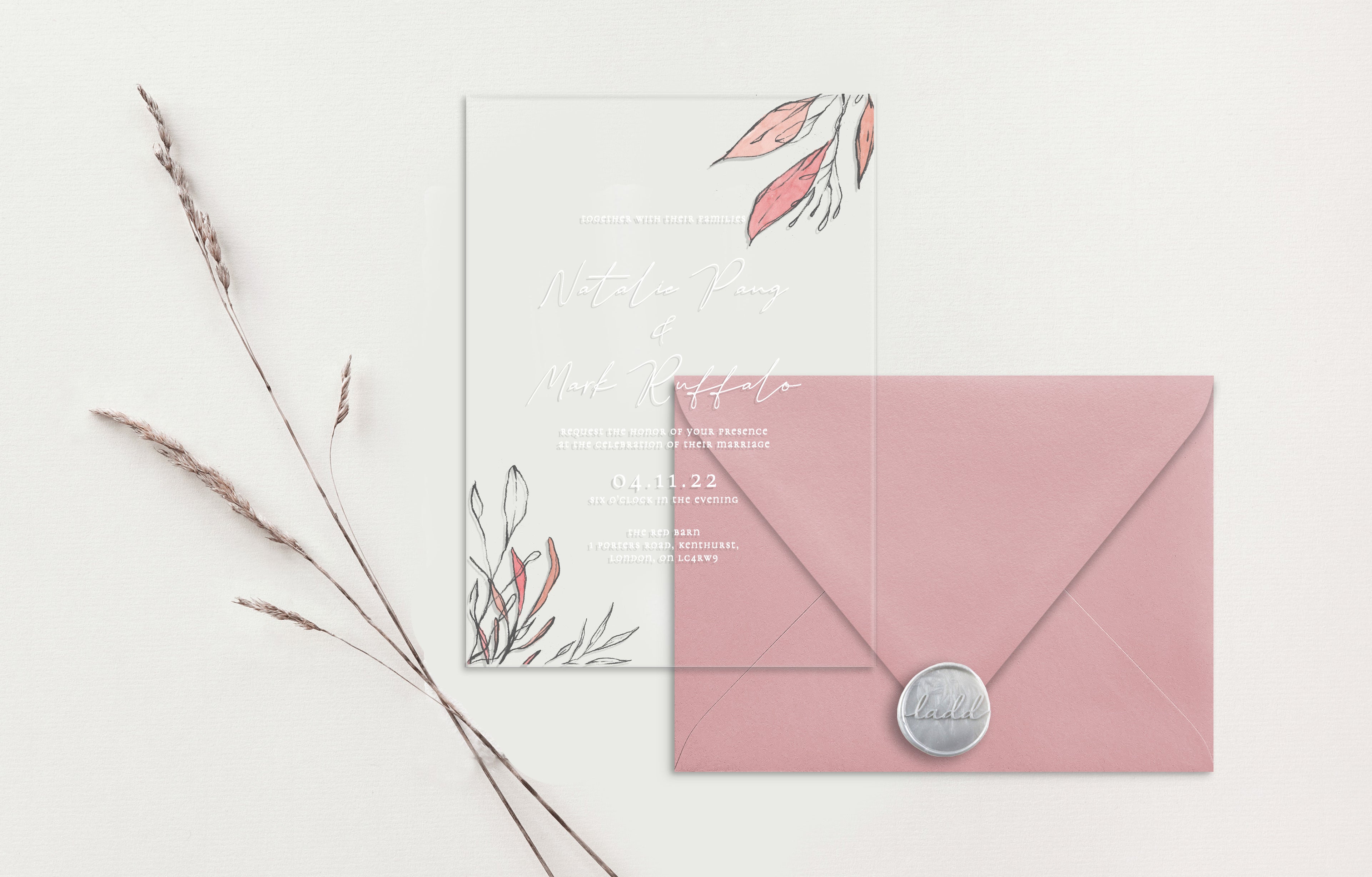 Natalie Acrylic Wedding Invitations