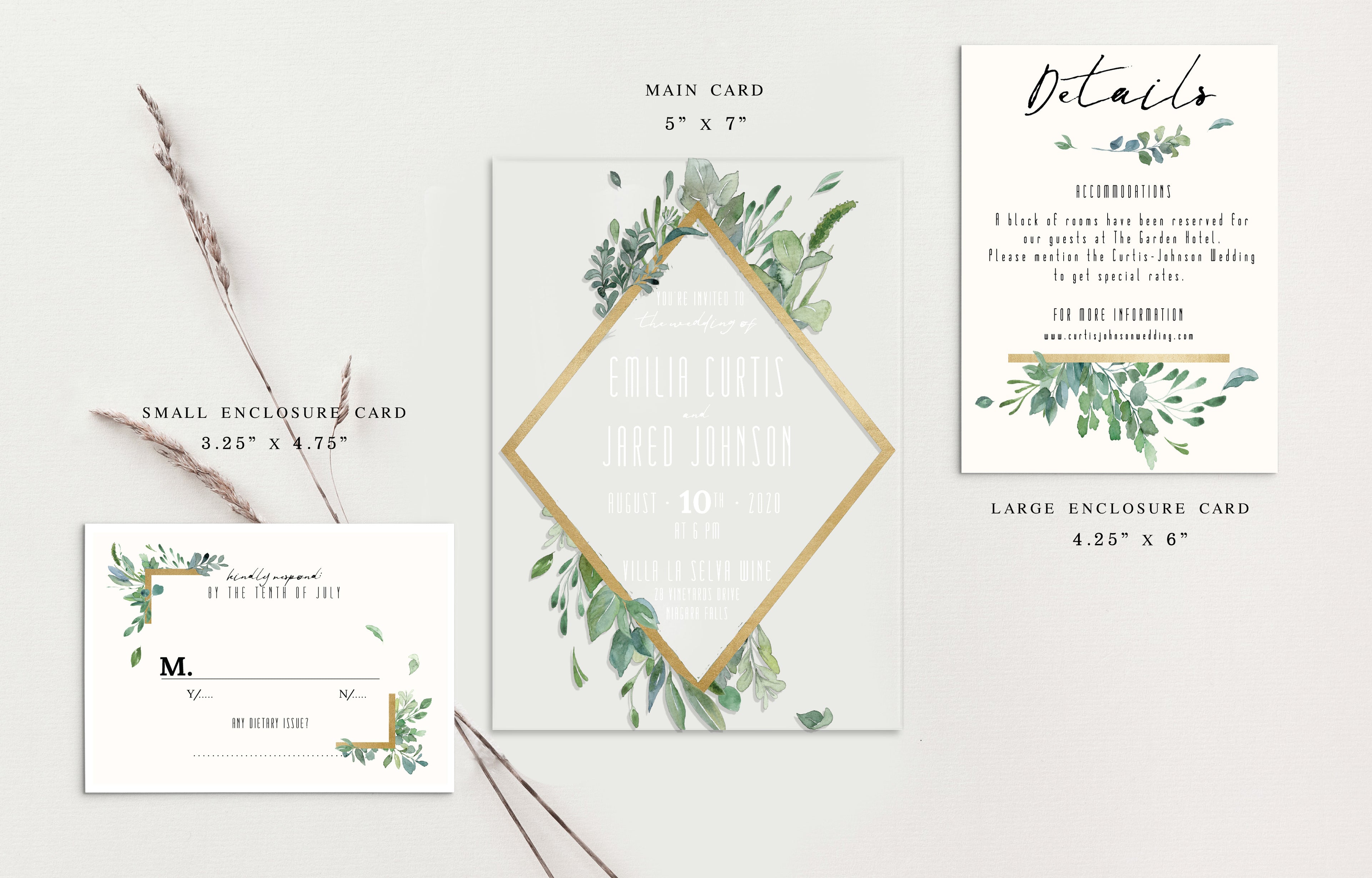 Emilia Acrylic Wedding Invitations